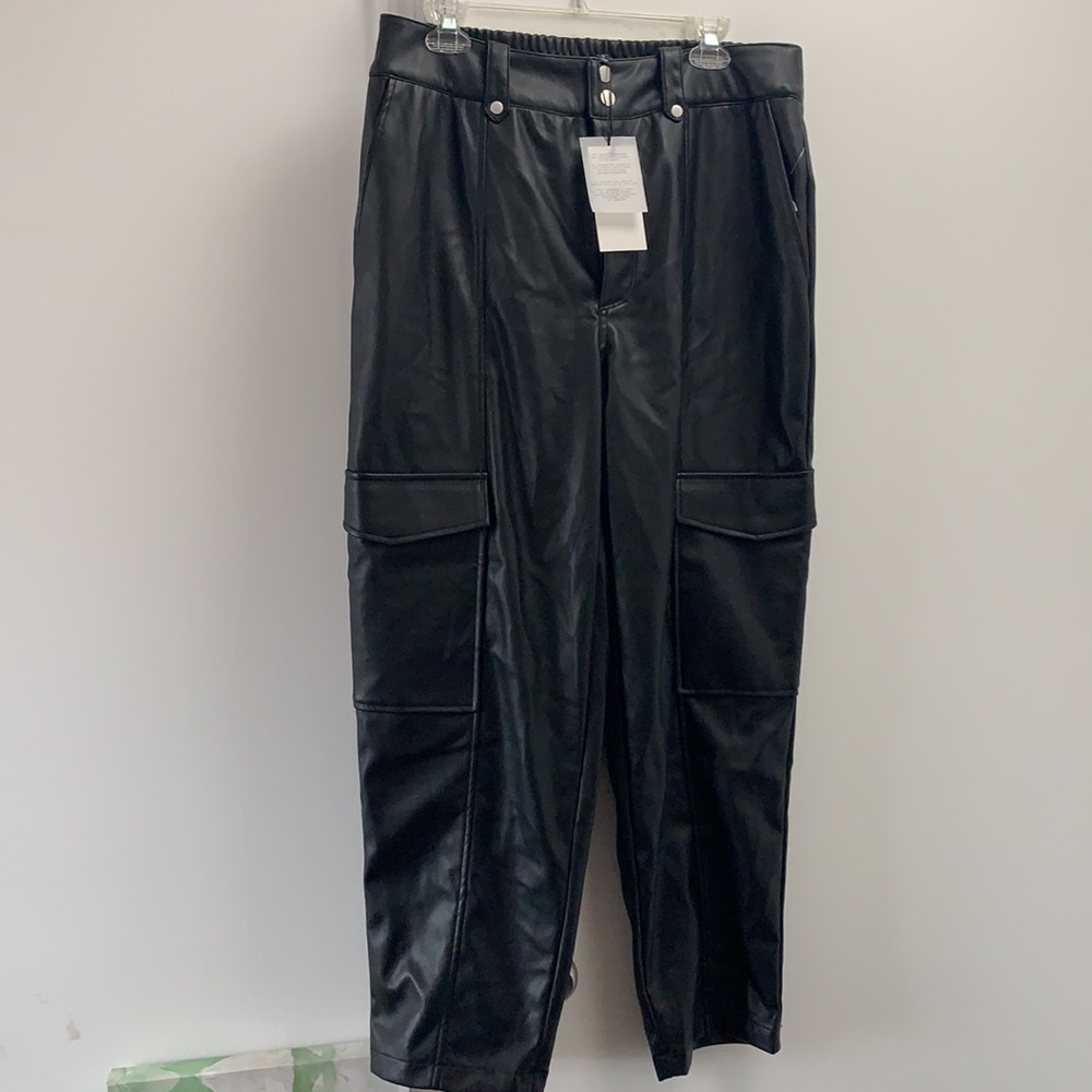 7 For All Man Kind faux leather pants!
